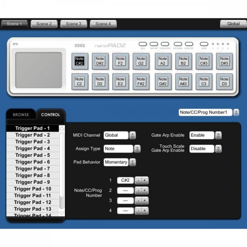 KORGnanoPAD2-BK USB Pad Controller
