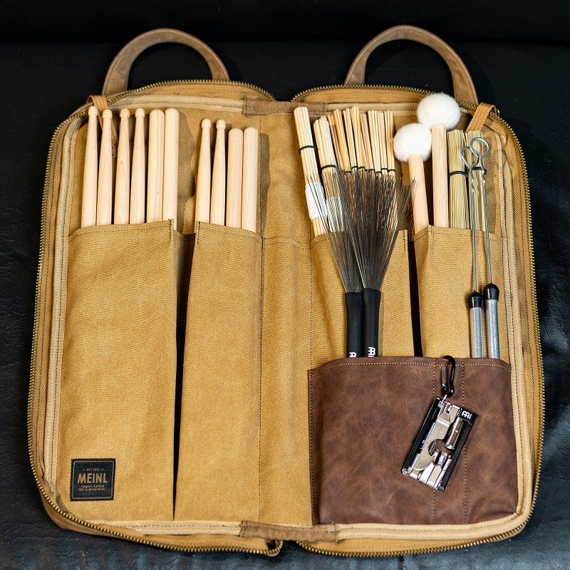 Meinl Percussion MWSKH Waxed Canvas Stickbag, Khaki
