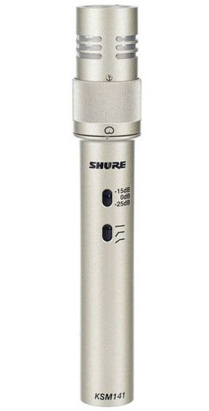 Shure KSM141-SL Dual-Pattern (Card/Omni) Studio Cond Mic