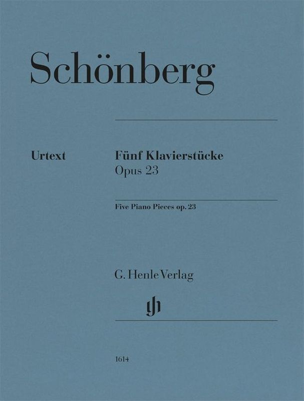 Arnold Schonberg - Fünf Klavierstücke Op. 23