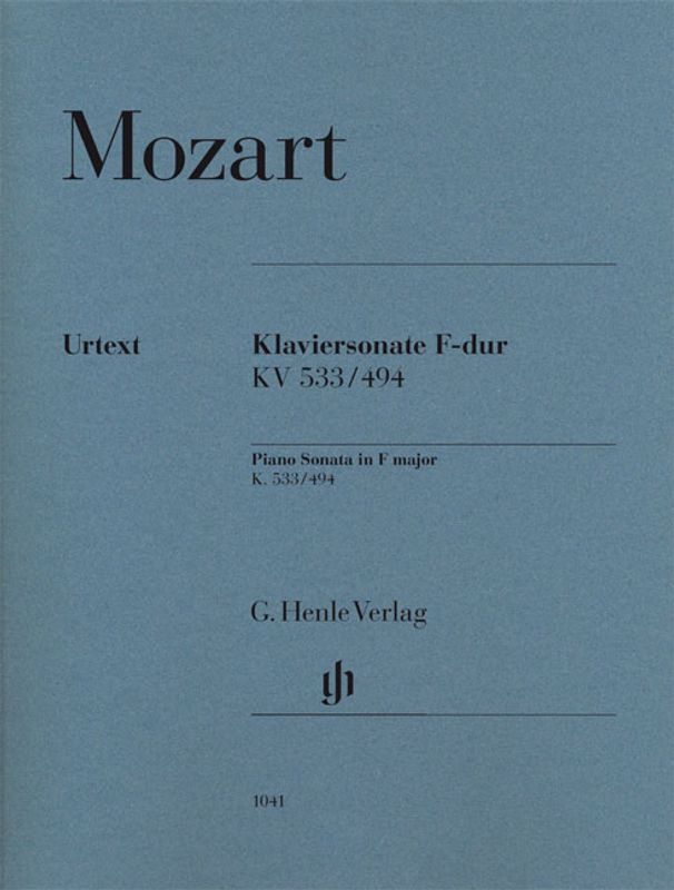 Wolfgang Amadeus Mozart - Sonata In F K.533/494