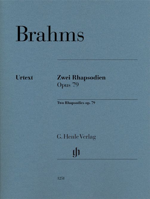 Hovedbilde Johannes Brahms - Two Rhapsodies Op 79 Piano Urtext