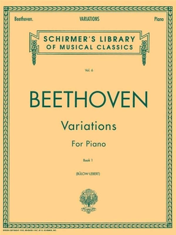 Ludwig van Beethoven - Variations - Book 1