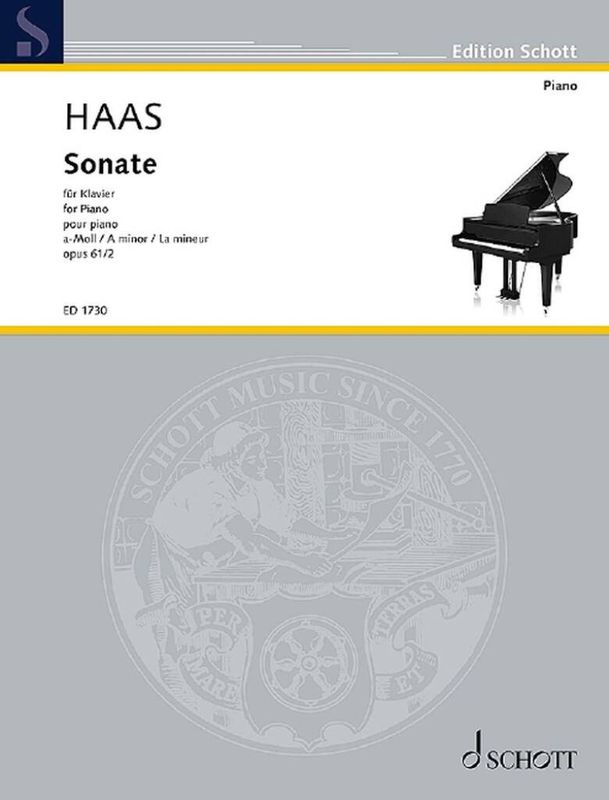 Josef Haas - Two Sonatas op. 61