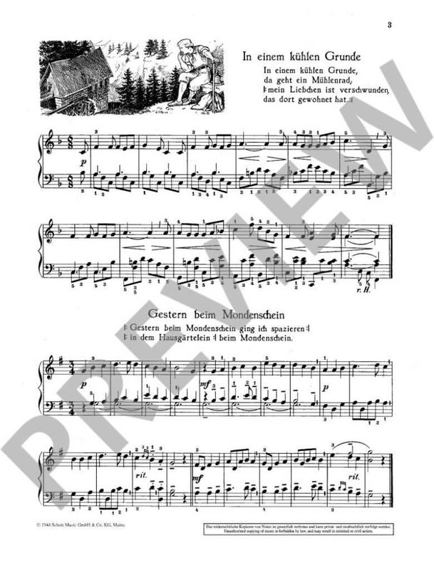 The new folksong book for piano