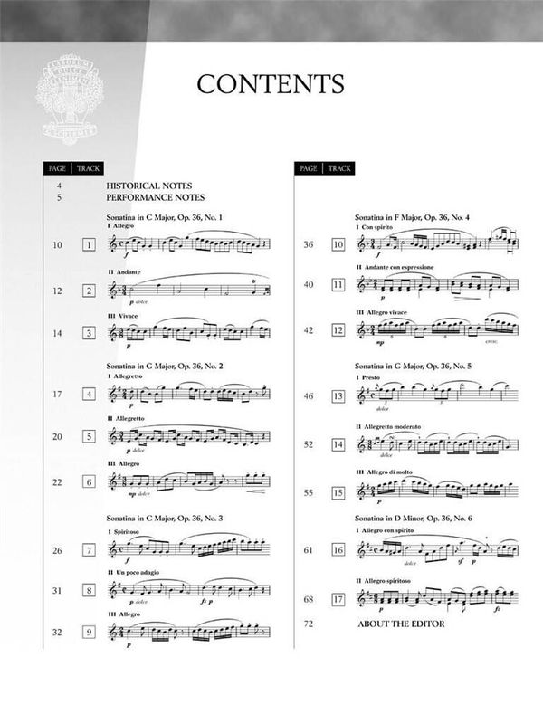 Muzio Clementi - Clementi - Sonatinas, Opus 36