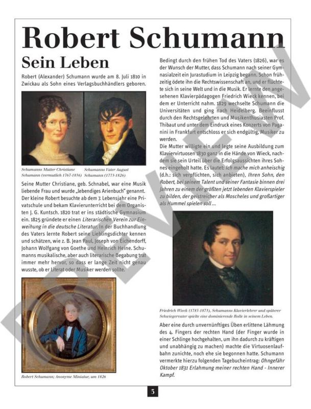 Robert Schumann - Ein Streifzug durch Leben und Werk