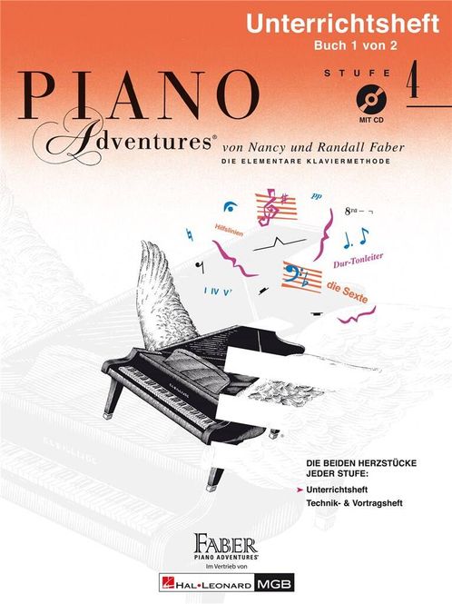 Hovedbilde Piano Adventures: Unterrichtsheft Stufe 4 mit CD