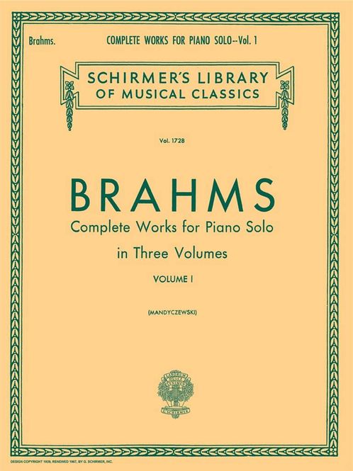 Hovedbilde Johannes Brahms - Complete Works For Piano Solo Volume 1