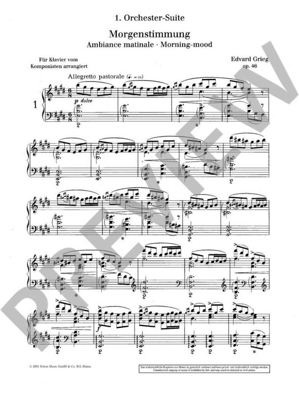 Edvard Grieg - Peer Gynt Suiten Nr. 1 op. 46 und Nr. 2 op. 55