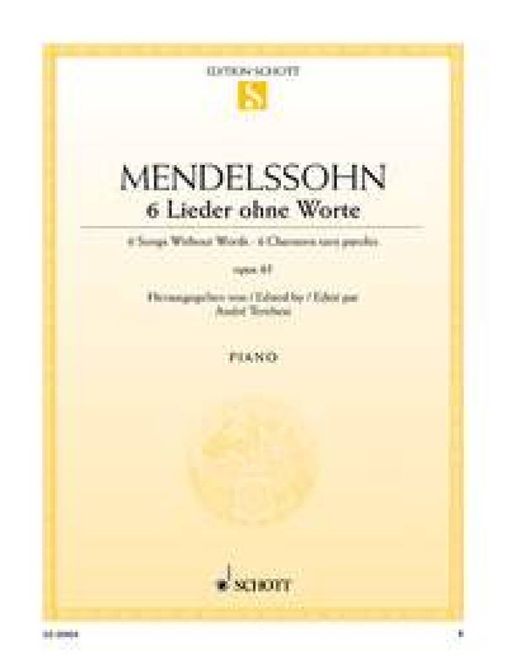 Hovedbilde Felix Mendelssohn Bartholdy - 6 Lieder ohne Worte ...