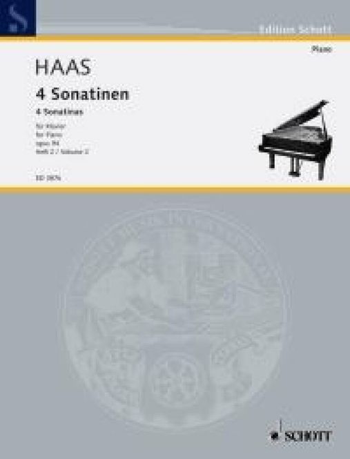Hovedbilde Josef Haas - Four Sonatinas op. 94 Band 2