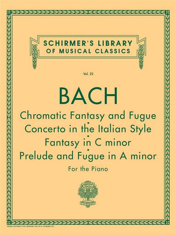 Johann Sebastian Bach - Chromatic Fantasy And Fugue