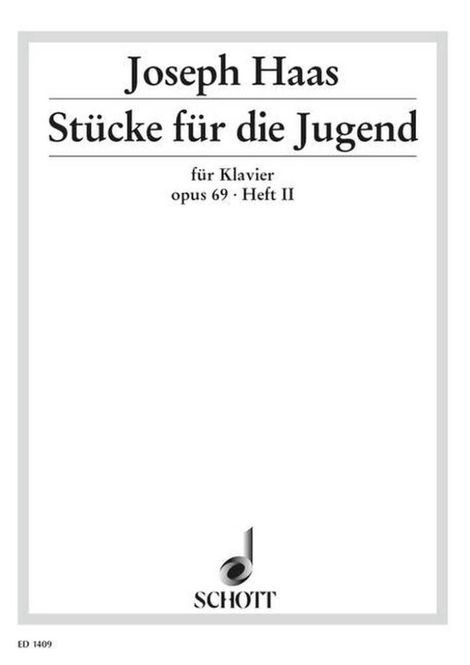 Hovedbilde Josef Haas - Piece for the youth op. 69 Band 2