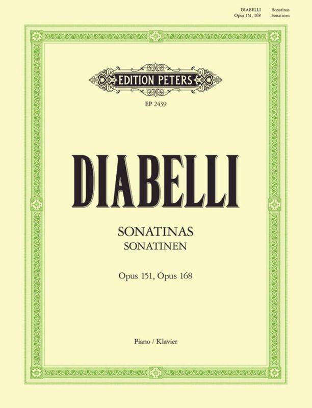 Anton Diabelli - Sonatinen für Klavier Op. 151, 168
