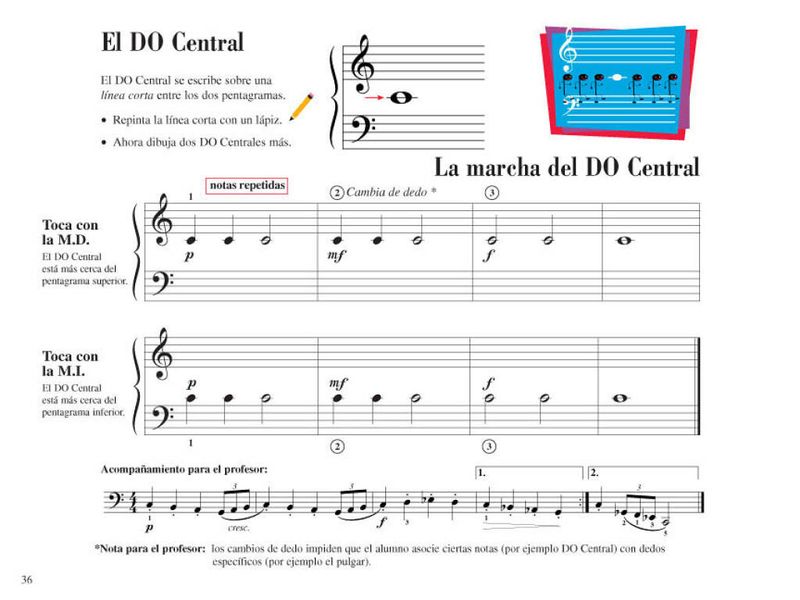 Piano Adventures: Lecciones y Teoría Nivel 1