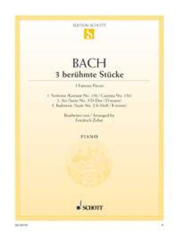 Johann Sebastian Bach - Beruhmte Stucke(3)