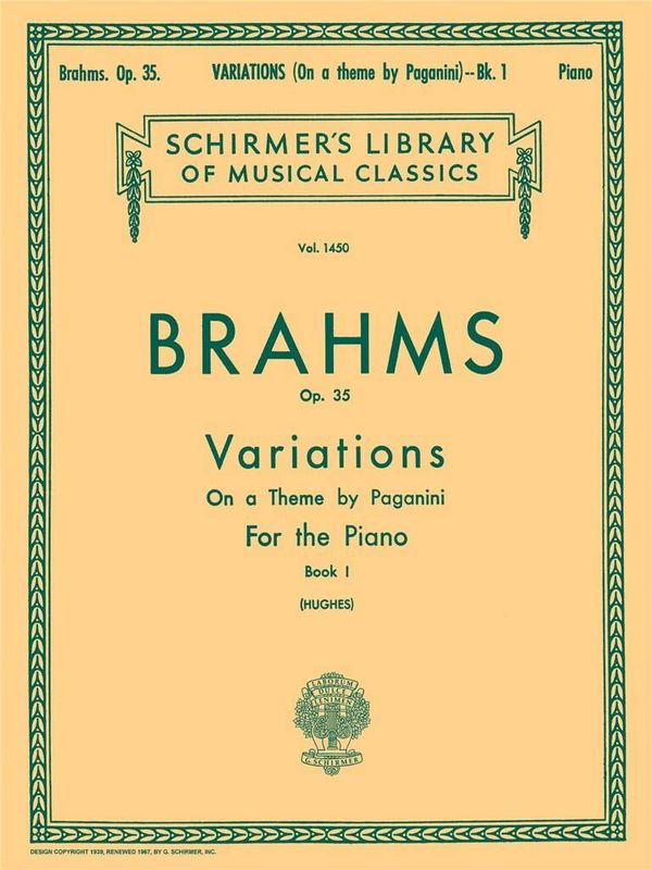 Johannes Brahms - Variations on a Theme by Paganini, Op. 35 - Bo