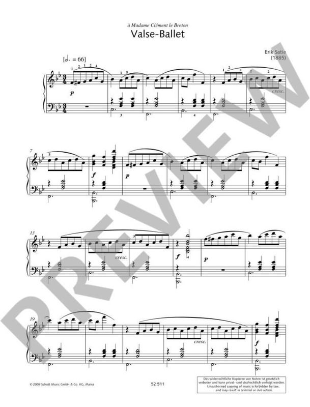 Erik Satie - Ausgewahlte Klavierwerke