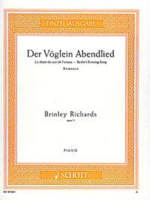 Hovedbilde Brinley Richards - Voglein Abendlied Opus 71
