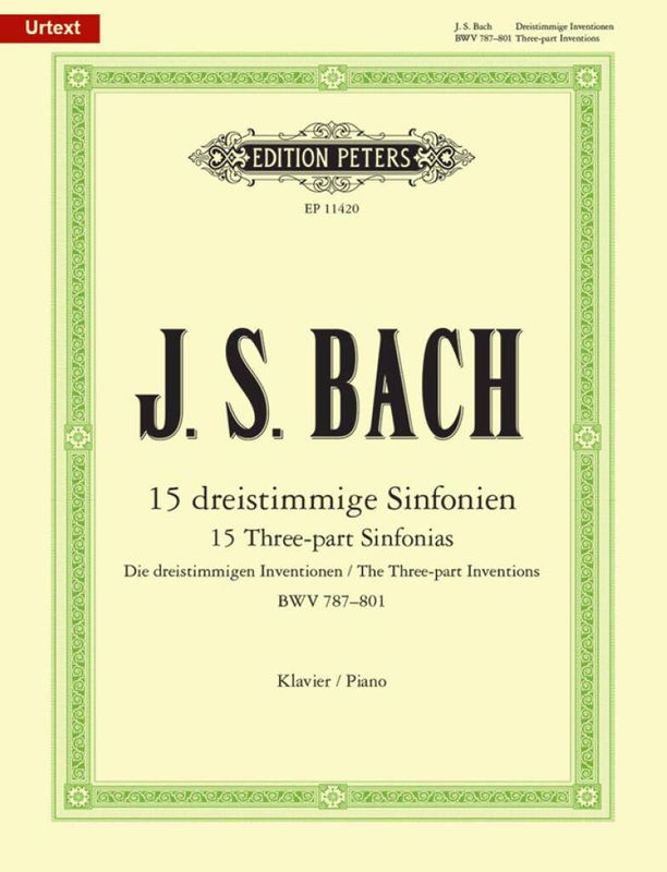 Johann Sebastian Bach - 15 Three-part Inventions/Sinfonias BWV 7