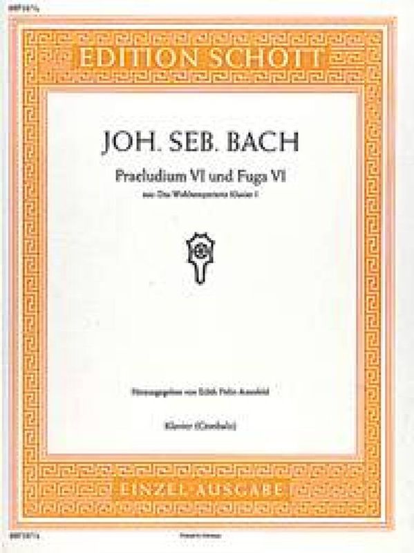 Johann Sebastian Bach - Prelude 6 & Fuga 6