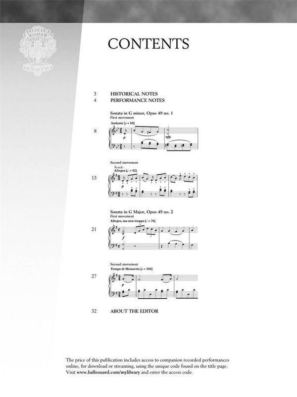 Ludwig van Beethoven - Two Short Sonatas Op.49