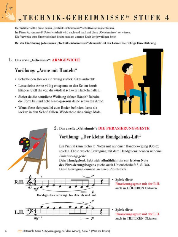 Piano Adventures: Technik- & Vortragsheft Stufe 4