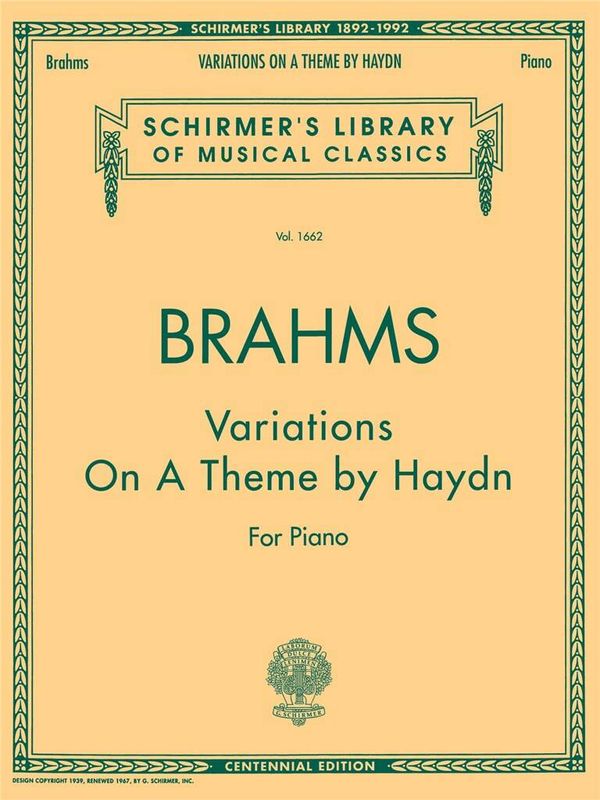 Johannes Brahms - Variations on a Theme by Haydn