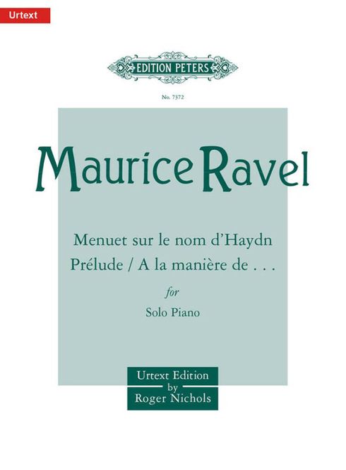 Hovedbilde Maurice Ravel - Menuet Sur Le Nom De Haydn, ...