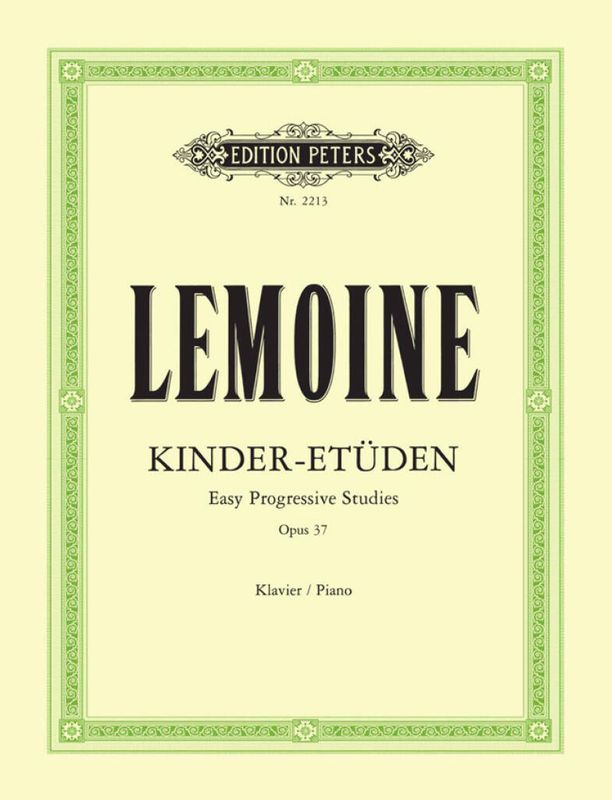Lemoine - Kinderetuden Op.37