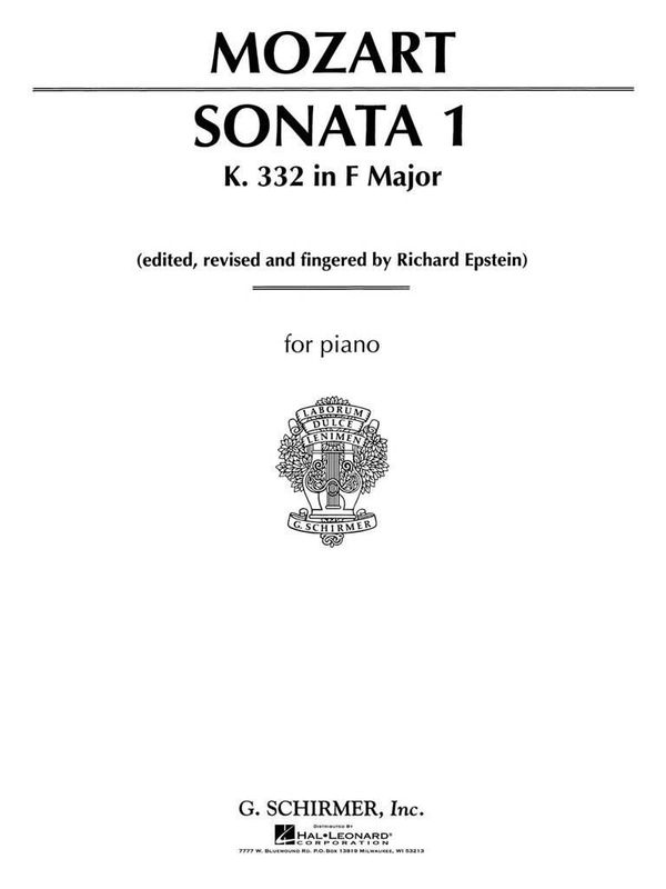 Wolfgang Amadeus Mozart - Sonata No. 12 in F