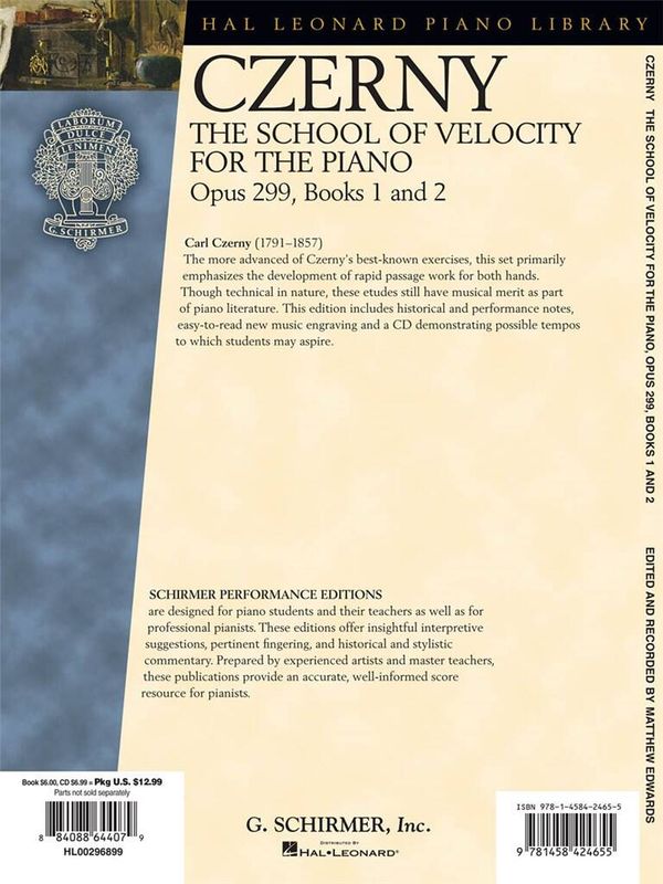 Carl Czerny - The School Of Velocity For The Piano Op.299