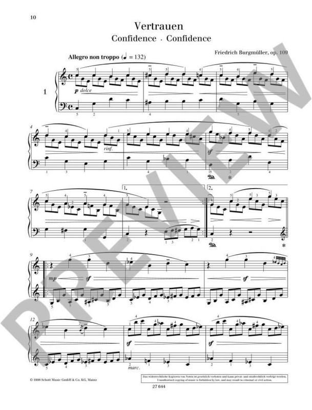 Friedrich Burgmüller - Etudes Opus 109
