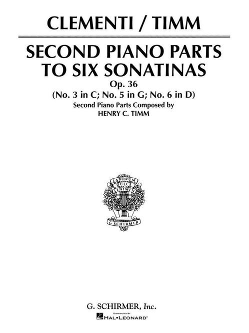 Hovedbilde Muzio Clementi - Sonatinas, Op. 36 - Book 2 (2nd ...