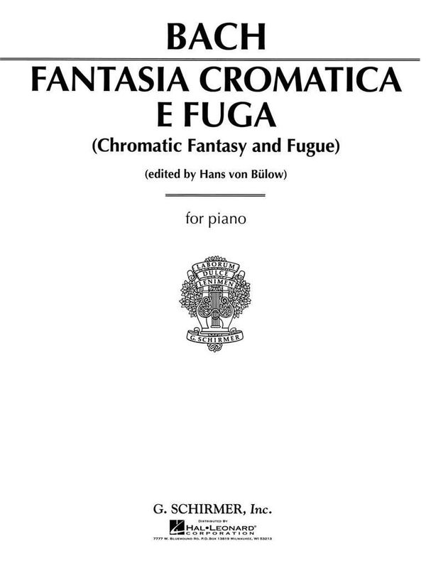 Johann Sebastian Bach - Chromatic Fantasy And Fugue