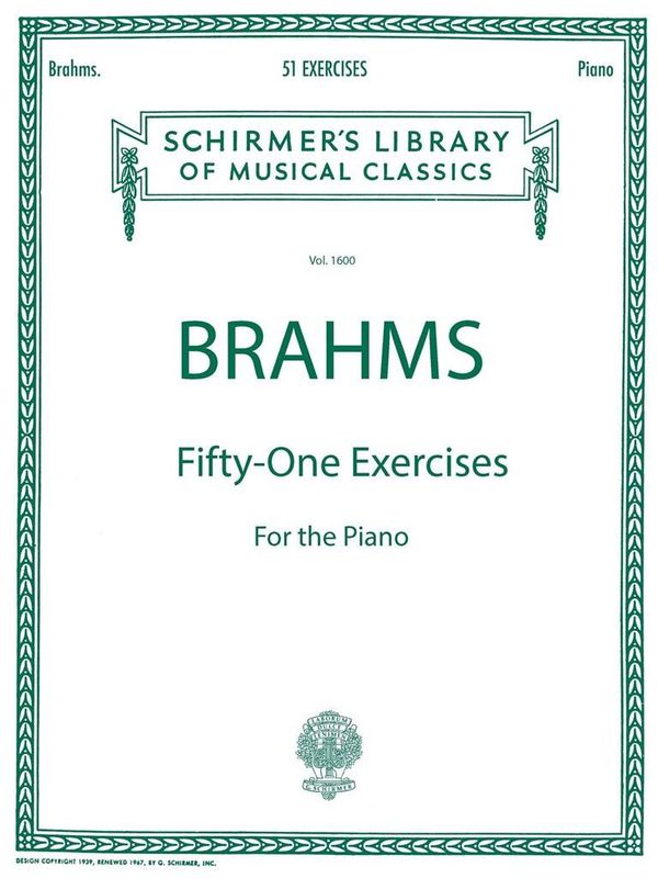 Johannes Brahms - 51 Exercises
