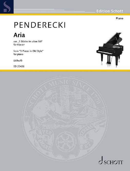 Hovedbilde Krzysztof Penderecki - Aria