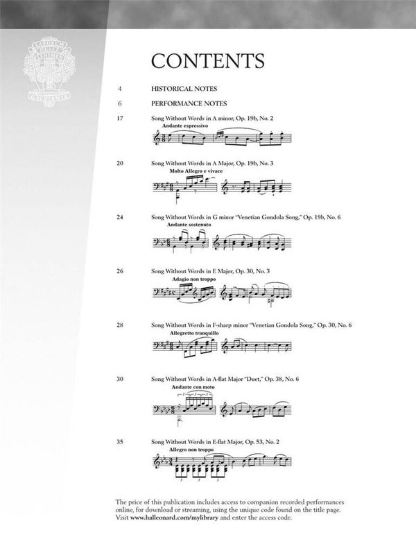 Felix Mendelssohn Bartholdy - Mendelssohn - Selections from Song