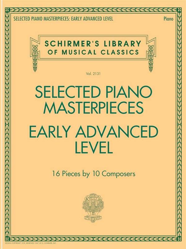Selected Piano Masterpieces - Early Advanced Level