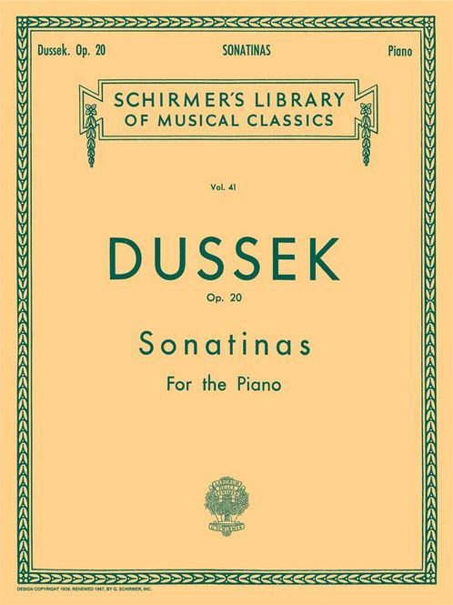 Hovedbilde Jan Ladislav Dussek - 6 Sonatinas, Op. 20