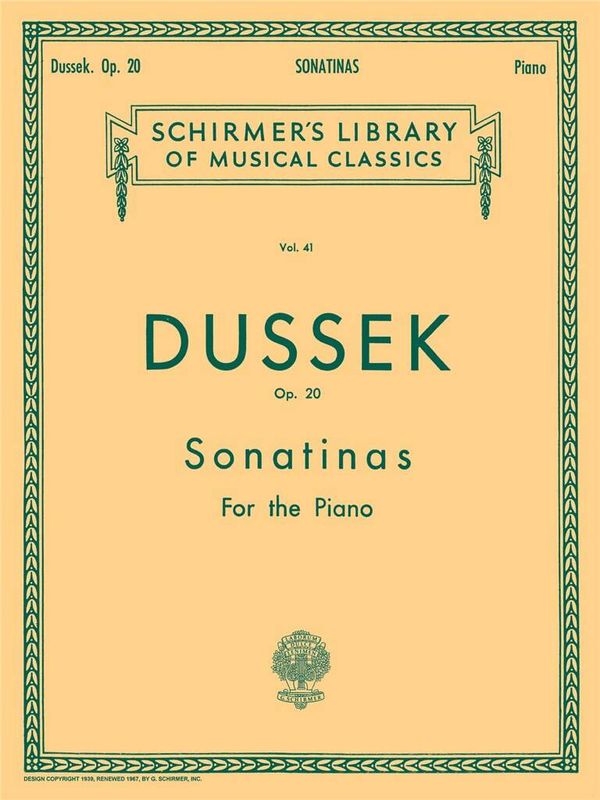 Jan Ladislav Dussek - 6 Sonatinas, Op. 20