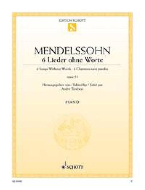 Hovedbilde Felix Mendelssohn Bartholdy - 6 Songs without ...