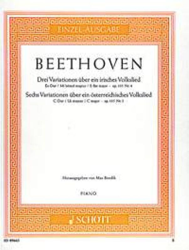 Ludwig van Beethoven - Drei Variationen über ein irisches Volksl