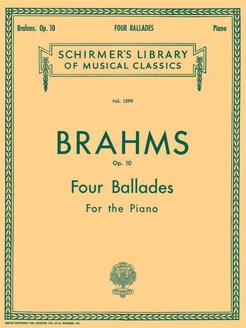Hovedbilde Johannes Brahms - 4 Ballades, Op. 10
