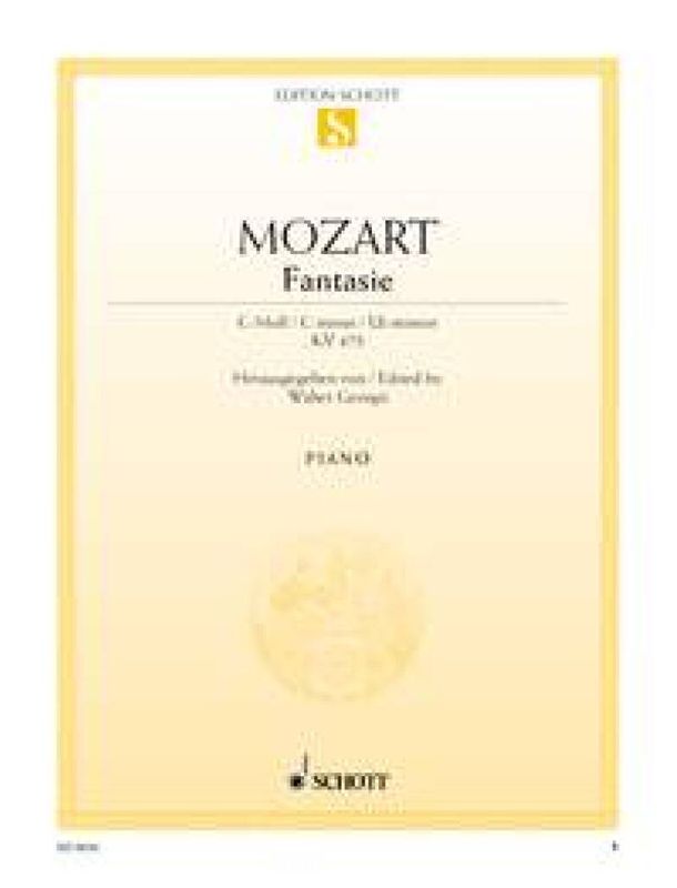 Wolfgang Amadeus Mozart - Fantasie C Kv475