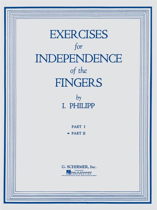Isidore Philipp - Exercises for Independence of Fingers - Book 2