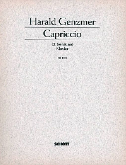 Hovedbilde Harald Genzmer - Capriccio GeWV 373