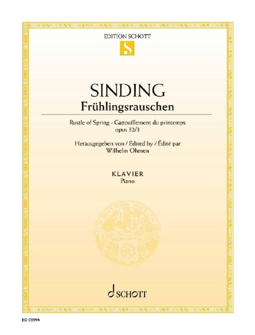 Hovedbilde Christian Sinding - Frühlingsrauschen op. 32/3