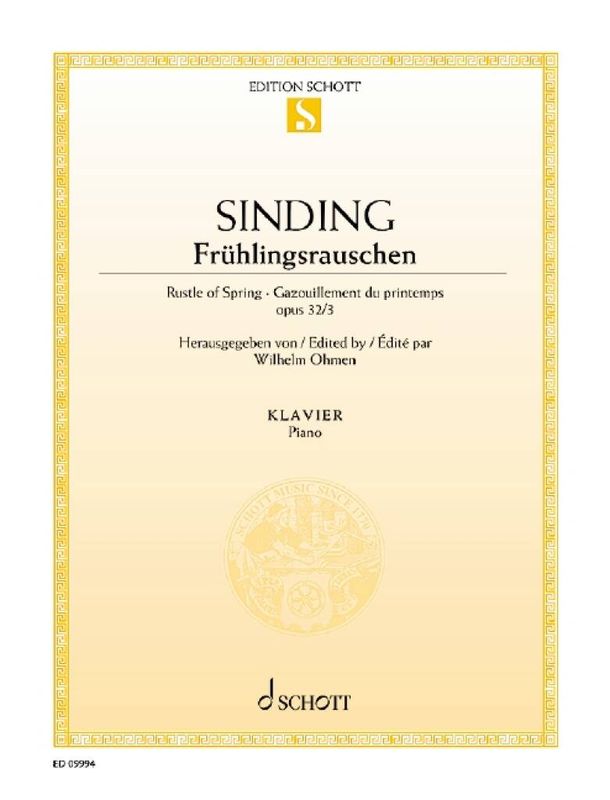 Christian Sinding - Frühlingsrauschen op. 32/3